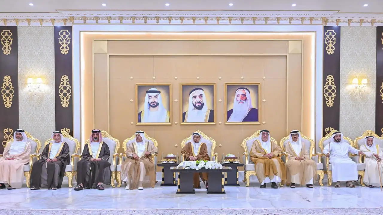 حاكم عجمان وولي عهده يتلقون التهاني بمناسبة عيد الأضحى المبارك